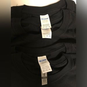 Gildan Blank Softstyle Ring Spun Black T-Shirts